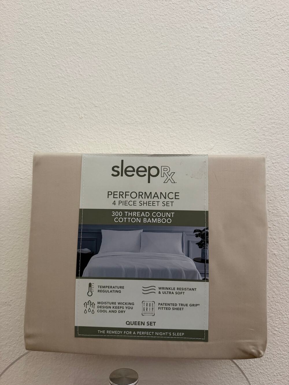 New bamboo blend tan sheet set queen